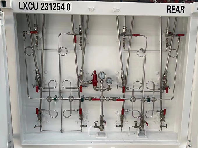 CNG tubes bundle container skid