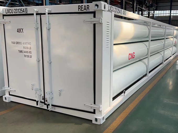 CNG tubes bundle container skid